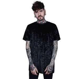 Killstar Cemetery Gates Black Velvet T-Shirt